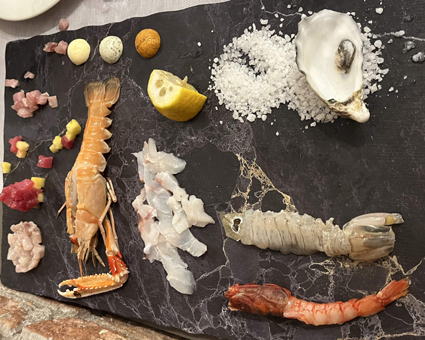 Suschi Italienisch - Rohkost mit Meeresfrüchten