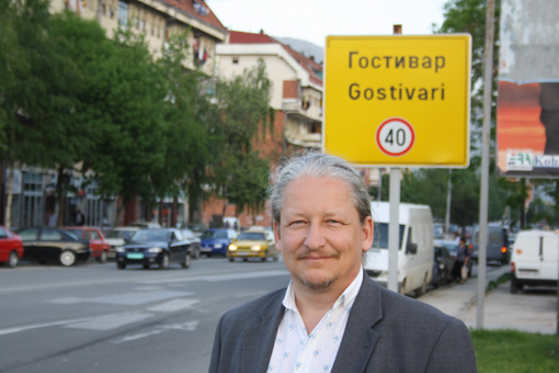 Gerhard Hager, GroßHandel EIS GmbH zu Besuch in Gostivari, Mazzedonien