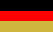 Symbolisierte Deutschland Fahne