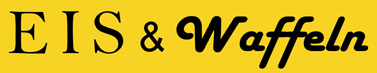 Waffelscheiben 6 cm mit Eigendruck, Logo. Eis & Waffeln - Marke der GroßHandel Eis GmbH
