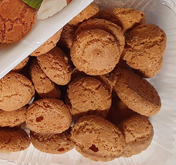 Amaretto Cookies. Gebäck mit dem Geschmack nach Bittermandeln / Marzipan