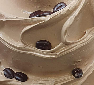 Eis & Gelati. Capuccino Eis Paste zur Herstellung einer Eissorte mit Kaffeegeschmack Typ Capuccino