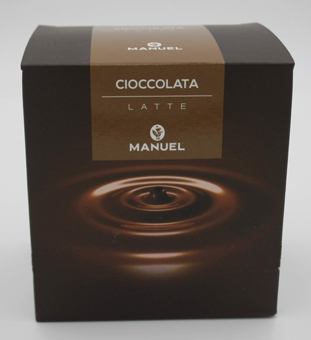 Kakao Manuel. Kakaomischung Geschmack Milchschokolade. Italienische Puddingschokolade