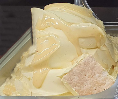 Eisidee Cremschnitte mit Vanillecrem als Eis
