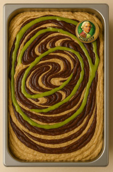 Mozart Eis. Haselnussnougat Edelnougat Pistazie Variegato. 