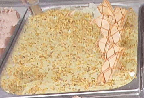 Eisidee Sfogliaglio Pistacchio. Pistazien Variation auf Blätterteig