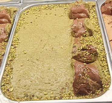 Eisidee Schoko Pistazien mit Pistazienstücken