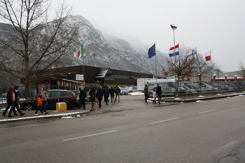 MIG Longarone, Messegelände Eingang Nord, Fachmesse für Eiserzeuger  Foto: GroßHandel EIS GmbH