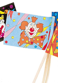 Eisfähnchen Clown, für Eistorten, Eisbecher und sonstige Nachspeisen bei GroßHandel EIS GmbH