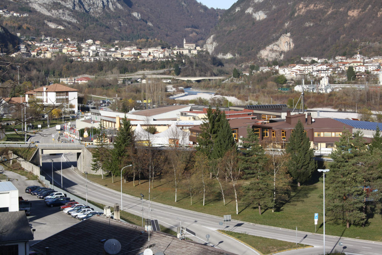 Messegelände MIG Longarone 2013. Fachmesse für Eiserzeuger zur Herstellung von handwerklich hergestelltem Speiseeis. GroßHandel Eis GmbH