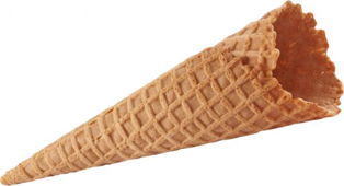Sun Cone Zuckertüte. Gerollte Eistüte ohne Rand. Waffeltüte für Speiseeis. GroßHandel EIS GmbH