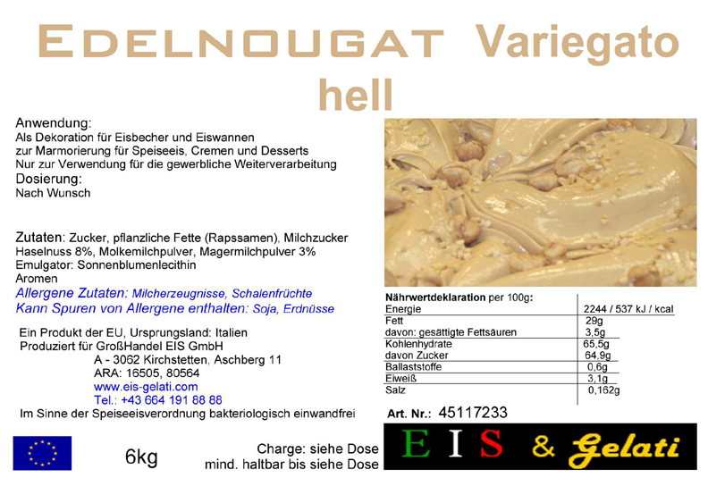 Eis & Gelati Eisdekoration. Eispaste zur Marmorierung und Streifung von Speiseeis, Cremen und Tortenüberzug