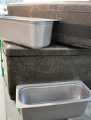 Schwarze Styroporbox aus Polystyrol als Transportbehälter für Eiswannen mit ca. 3 x 5 lt. oder 6 x 5lt. GroßHandel EIS GmbH Gro