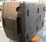 Schwarze Styroporwannen aus Polystyrol als Transportbehälter für Eiswannen mit ca. 3 x 5 lt. oder 6 x 5lt. GroßHandel EIS GmbH Gro