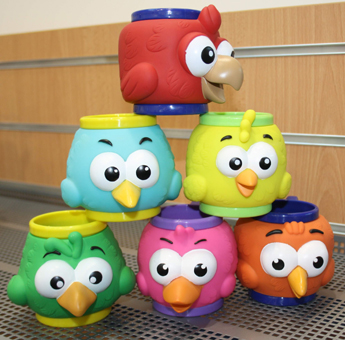 Kindereisbecher Happy Bird. Isolierter Plastikbecher für Eis in verschiedenen Motiven. Kindereisbecher zum Mitnehmen. GroßHandel Eis GmbH