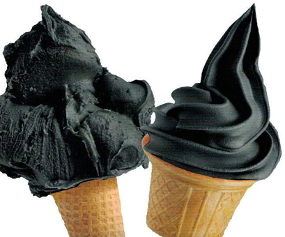 Black Coconut für Softeis und Eis für die Eisvitrine. Carbon aus Kokosnussfasern. GroßHandel Eis GmbH