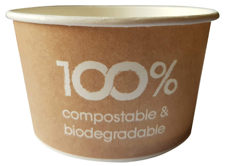Eisbecher 100 % kompostierbar, biologisch abbaubar. 170, 190, 250 ml